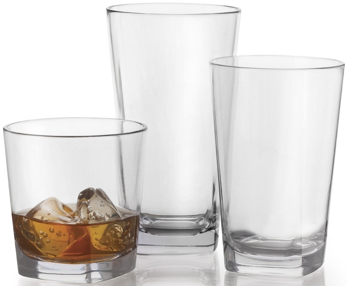 GET Enterprises SAN Clear Beverage Glass, 12 Ounce -- 24 per case