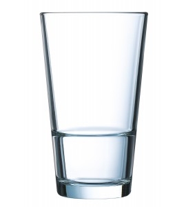Arcoroc Stack Up Fully Tempered Cooler Beverage Glass, 16 Ounce -- 12 per case.