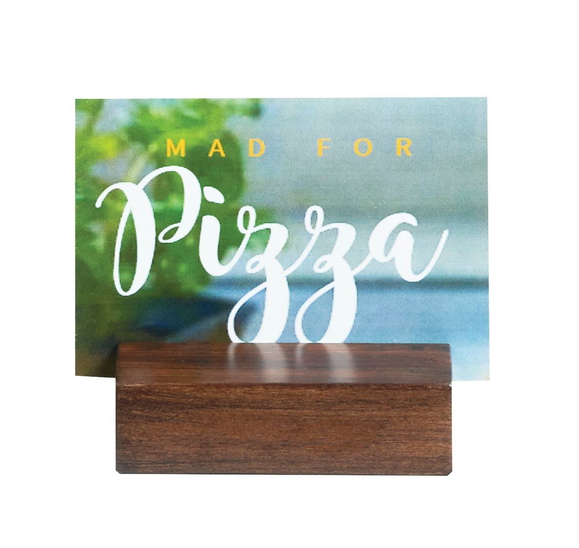Cal Mil Mid Century Center Cut Card Holder, 3.25 inch Width x 3.25 inch Depth x 0.875 inch Height