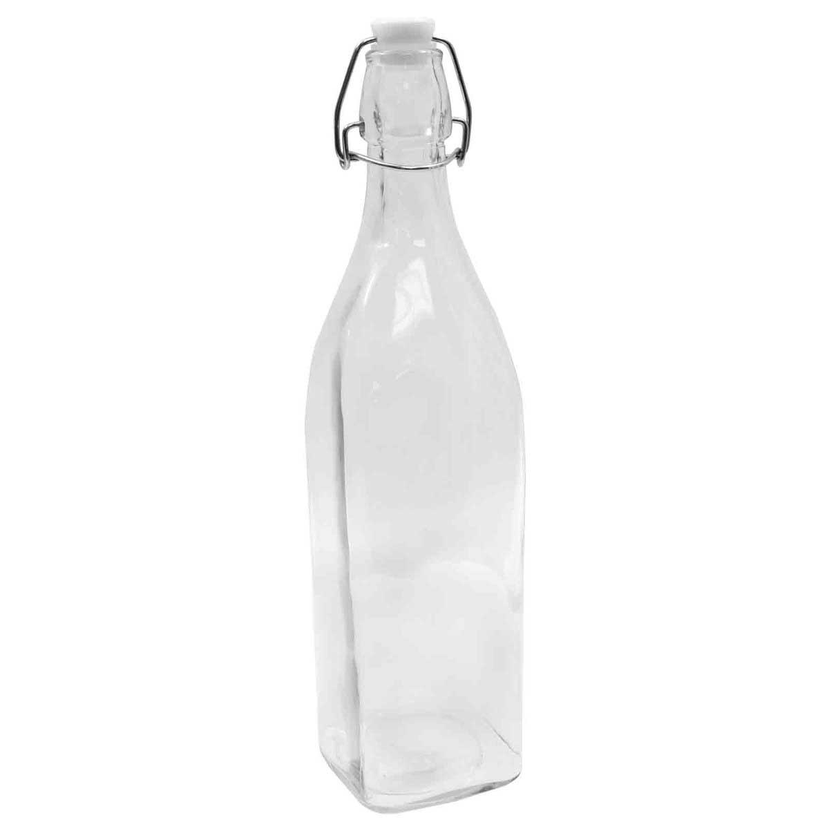 Tablecraft Prima Collection Resealable Glass Bottle, 34 Ounce -- 12 per case